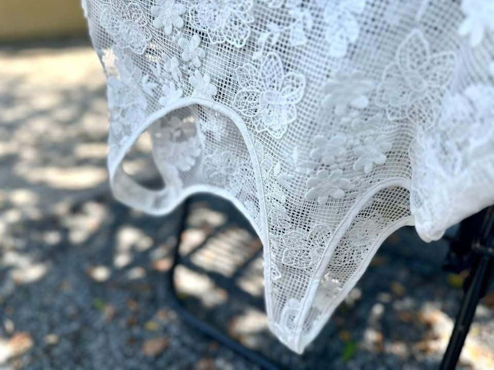Luxury Crochet Tank Strapping Top White Lace
